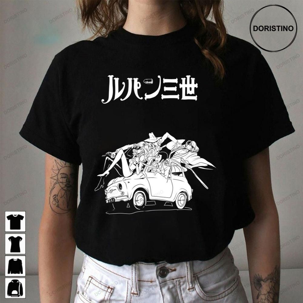 White Motobike Daisuke Jigen Lupin Iii Awesome Shirts